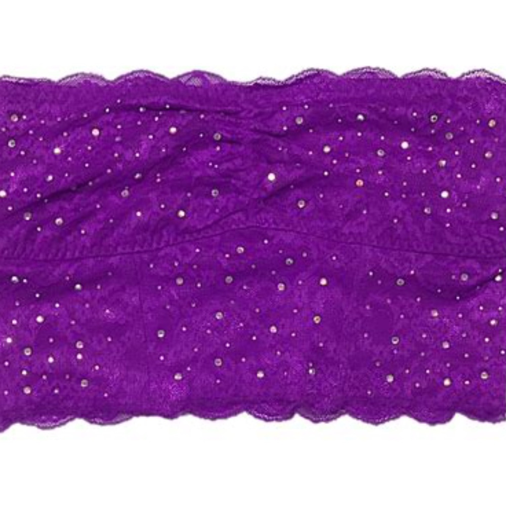 Victoria's Secret PINK Bedazzled Lace Bandeau Bra Top Tube Top